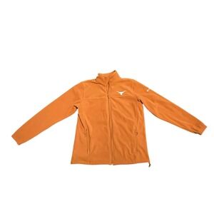 University Of Texas Longhorns Burnt Orange Fleece Jacket Sz M